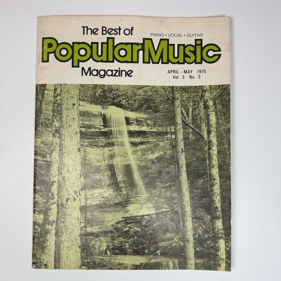 Other - The Best Of Popular Music Magazine Apr‎ May 1975 Vol 3 #3 Piano Vocal Guitar Vtg